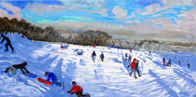 Snow Flurries, Allestree Park, Derby by Andrew Macara